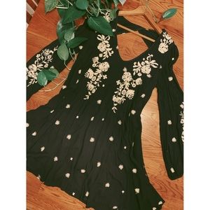 Free People Embroidered Flower Dress